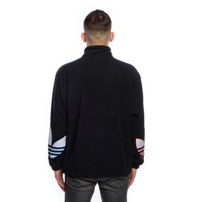 Sweatshirt Adidas Originals Tricol Half-Zip Polar Fleece Sweatshirt black