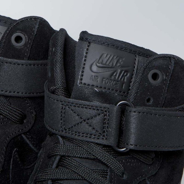 Sneakers buty Nike Air Force 1 High '07 LV8 Suede black / black-gum med brown (AA1118-001)