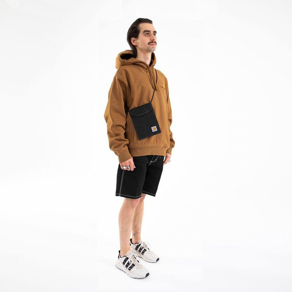 Bluza Carhartt WIP Hooded American Script Sweat brązowa