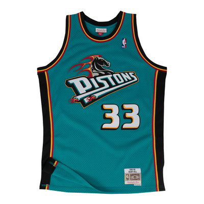 Mitchell & Ness Detroit Pistons #33 Grant Hill teal / black  Swingman Jersey