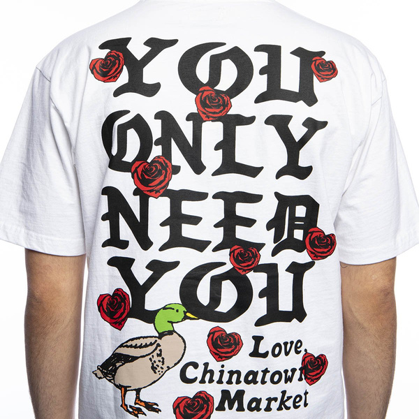 Koszulka Chinatown Market Never Be Alone Bear T-shirt biała