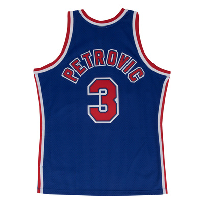 Mitchell & Ness New Jersey Nets #3 Drazen Petrovic Swingman Jersey