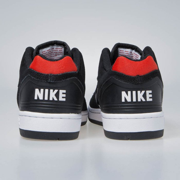Sneakers buty Nike Air Force II Low black/black-white-hebanero red (AO0300-006)