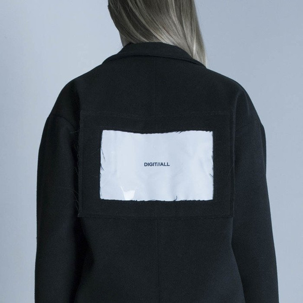 Majors płaszcz WMNS Digit//all black