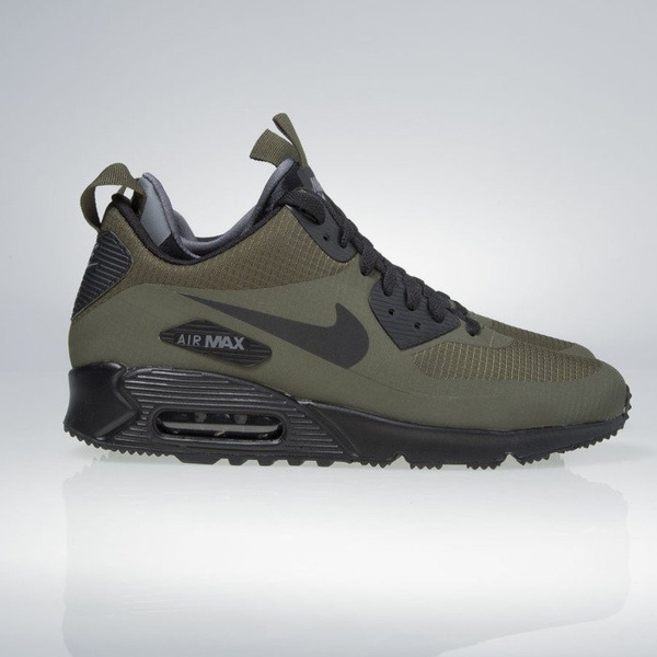 Sneakers buty zimowe Nike Air Max 90 Mid Winter dark loden / black-dark grey 806808-300