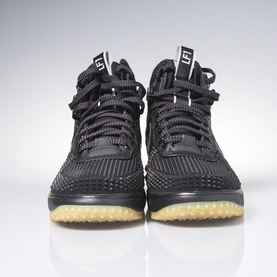 Sneakers buty zimowe Nike Lunar Force 1 Duckboot black / black-metallic silver-an 805899-003