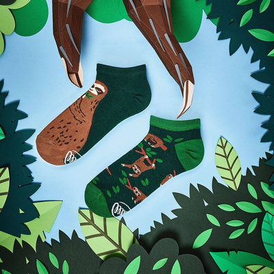 Many Mornings Socks Sloth Life Low