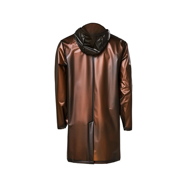 Kurtka damska Rains Transparent Hooded Coat Jacket brązowa