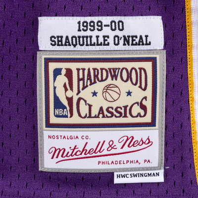 Mitchell & Ness Los Angeles Lakers #34 Shaquille O'Neal purple Swingman Jersey