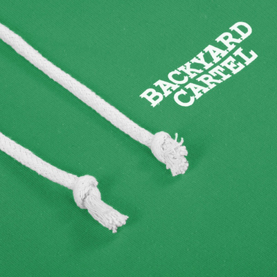Sweatshirt Backyard Label Logo Print Hoody green