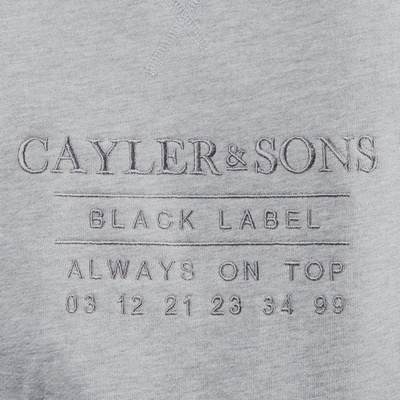 Cayler & Sons BLACK LABEL sweatshirt Box Cut Off Layer Crewneck grey heather / grey BL-CAY-SU16-AP-03-01