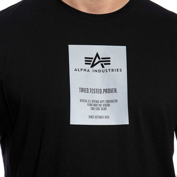 Koszulka Alpha Industries Reflective Label T-shirt black