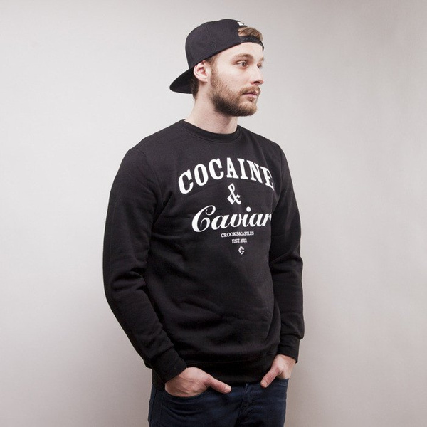 Crooks & Castles bluza crewneck Coca black / white