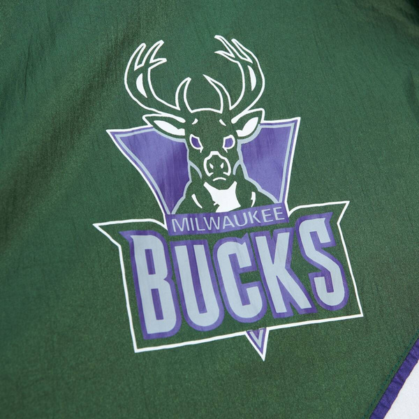 Kurtka Mitchell & Ness Milwaukee Bucks Arched Retro Lined Windbreaker multi/white