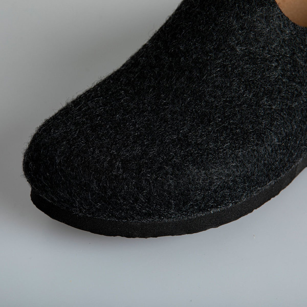 Klapki damskie Birkenstock Amsterdam BS Narrow Fit grafitowe (0559123)