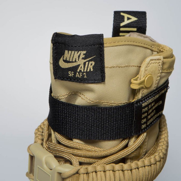 Sneakers buty zimowe Nike SF AF1 club gold (864024-700)