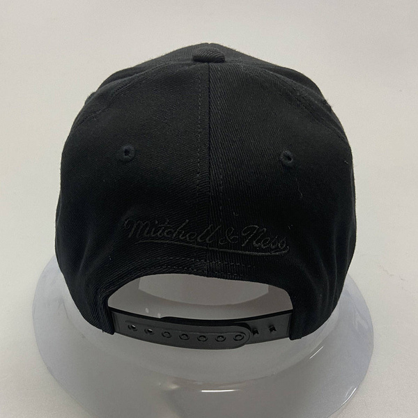 Czapka Mitchell & Ness snapback Branded czarna (black/black) Pinscript Redline Snapback