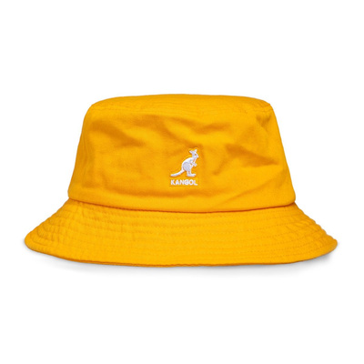 Kapelusz Kangol Washed Bucket kolor żółty