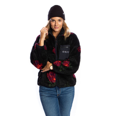 Kurtka damska OBEY Mesa Sherpa Jacket czarna