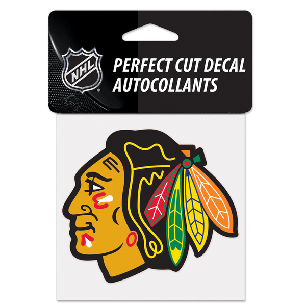 Naklejka WinCraft NHL Perfect Cut Color Decal 4x4 Chicago Blackhawks