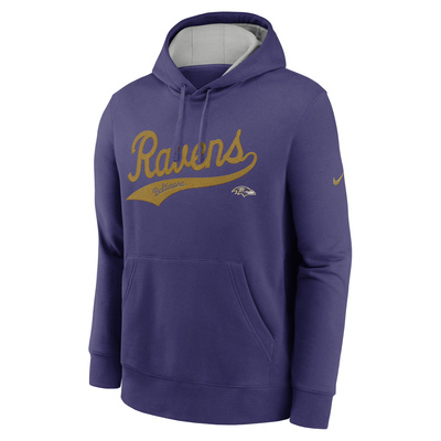 Nike Men's NFL Baltimore Ravens Nike Club Fleece Pullover Hoodie purple