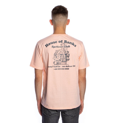 Koszulka House Of Banks Spritzer Club Tee brzoskwiniowa