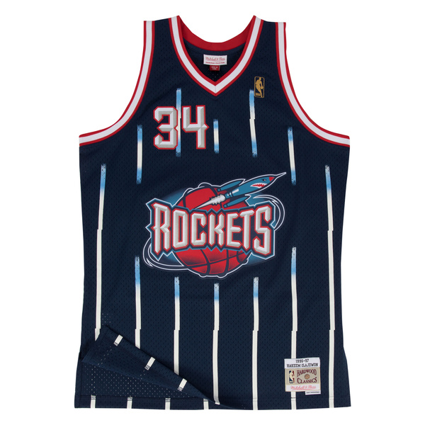 Mitchell & Ness Houston Rockets #34 Hakeem Olajuwon navy Swingman Jersey