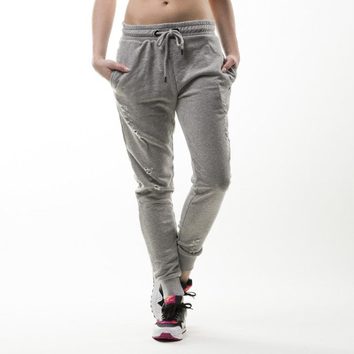 Spodnie dresowe Criminal Damage Shoreditch Jogger grey WMNS