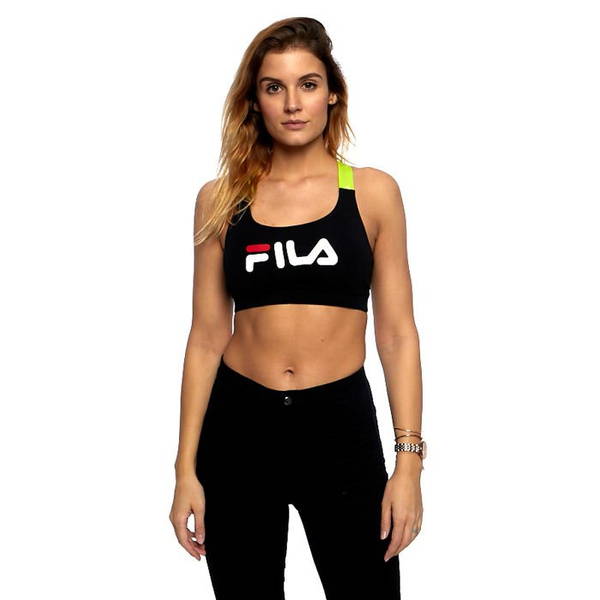 Top damski Fila Women Rana Cropped Top black