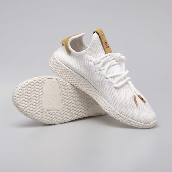 Sneakers damskie buty Adidas Originals Pharrell Williams Tennis Hu ftwwht/ftwwht/rawsan (D96444)