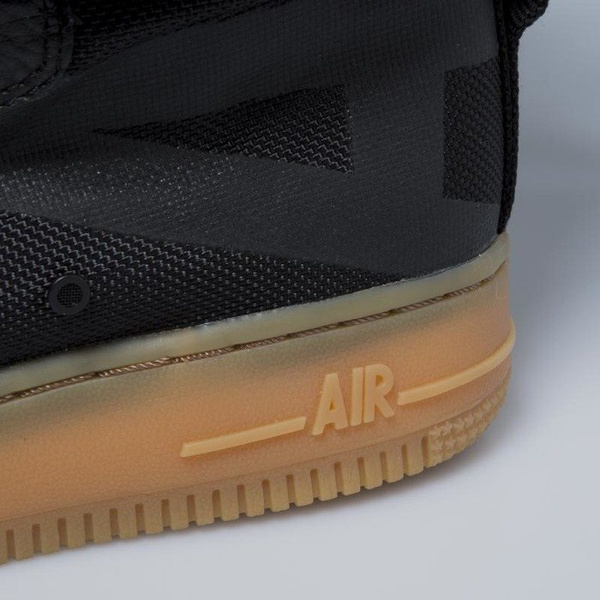 Sneakers buty zimowe damskie Nike SF AF1 High black / black-gum light brown AA3965-001