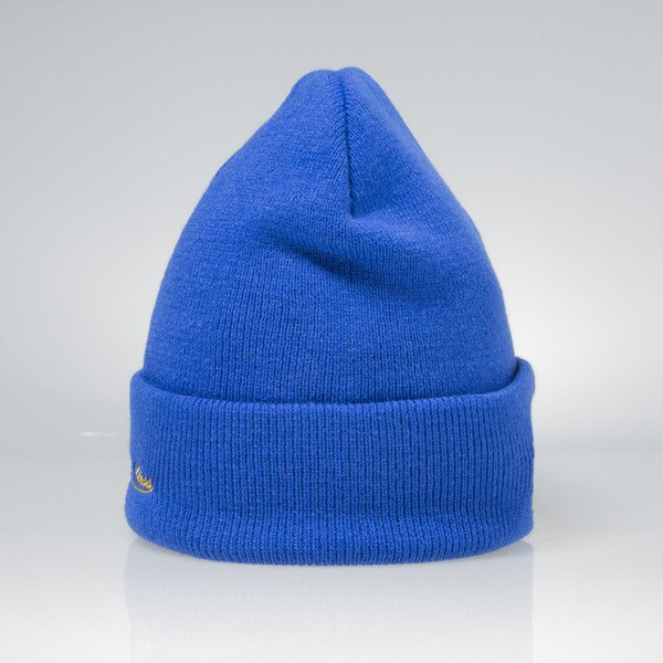 Mitchell & Ness czapka zimowa Golden State Warriors royal Team Logo Cuff EU785