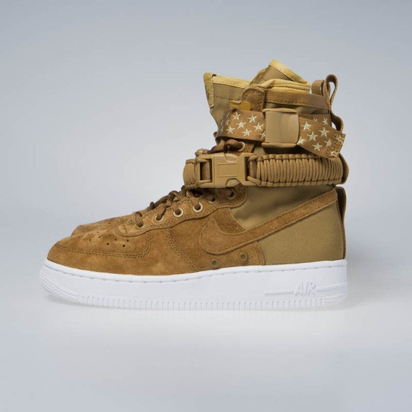 Sneakers buty zimowe WMNS Nike SF AF1 muted bronze (857872-203)