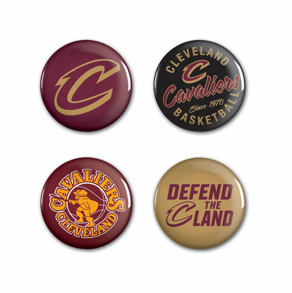 Odznaka WinCraft NBA Button 4 Pack Cleveland Cavaliers