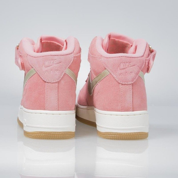 Sneakers buty Nike WMNS Air Force 1 '07 Mid Seasonal bright melon / metalic gold star 818596-800