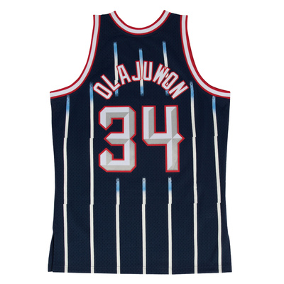 Mitchell & Ness Houston Rockets #34 Hakeem Olajuwon navy Swingman Jersey 