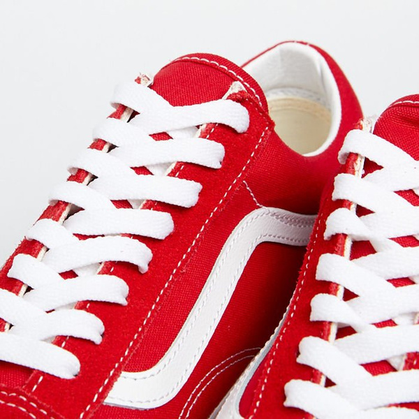 Sneakers buty Vans Old Skool racing red/true white (VN0A4BV5JV61)