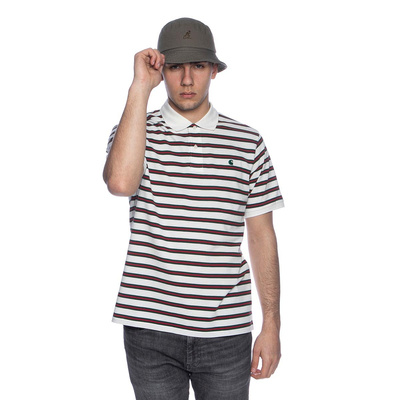 Carhartt WIP S/S Oakland Polo oakland stripe/wax