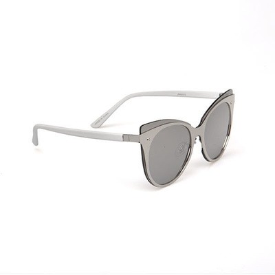 Jeepers Peepers Sunglasses Silver Cat Eye With Mirror Lens (JPAW010)