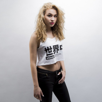 Stussy tank top Japan International Crop white