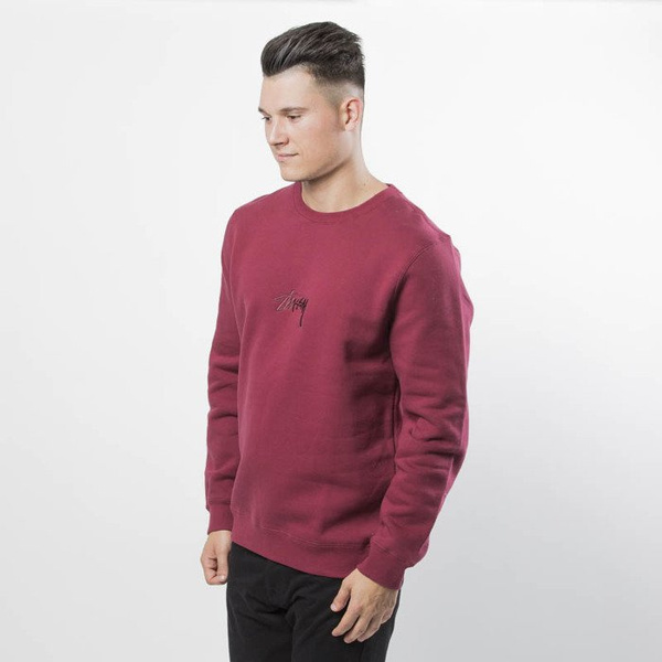 Bluza Stussy sweatshirt Stock App Crew wine