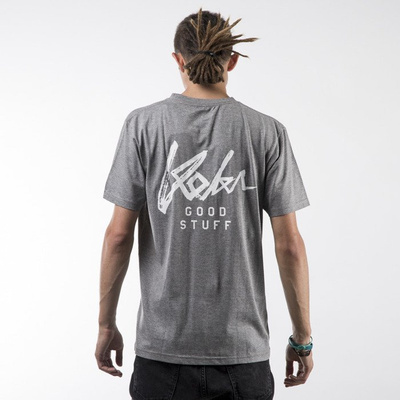 Koka t-shirt Front & Back heather grey