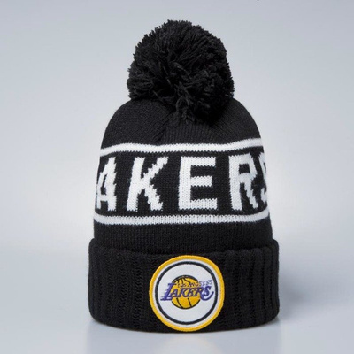 Mitchell & Ness Los Angeles Lakers Beanie black / white Glow In The Dark Pom Knit
