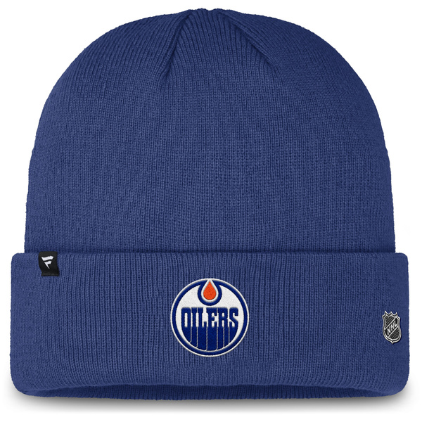 Czapka Fanatics NHL Authentic Pro A/Cap Cuffed Beanie Edmonton Oilers Blue Cobalt