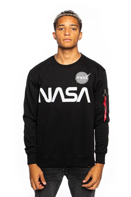 Alpha Industries Sweatshirt NASA Reflective Sweater black