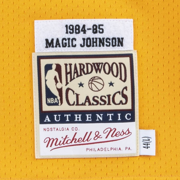 Jersey Mitchell & Ness Los Angeles Lakers #32 Magic Johnson Authentic Jersey yellow