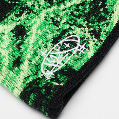 K1X Czapka zimowa Laser Skully green