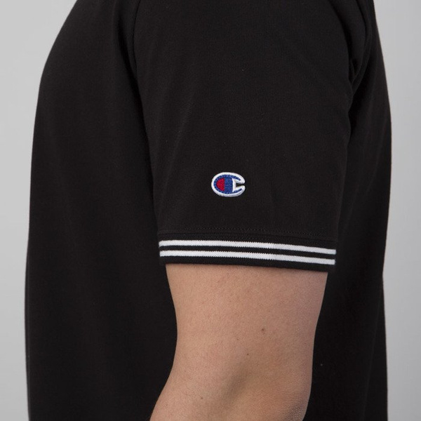 Koszulka Champion Striped Ringer Small Script Logo black