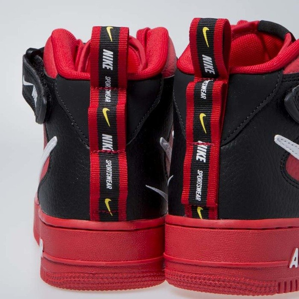 Sneakers buty Nike Air Force 1 Mid '07 LV8 university red / white-black (804609-605)