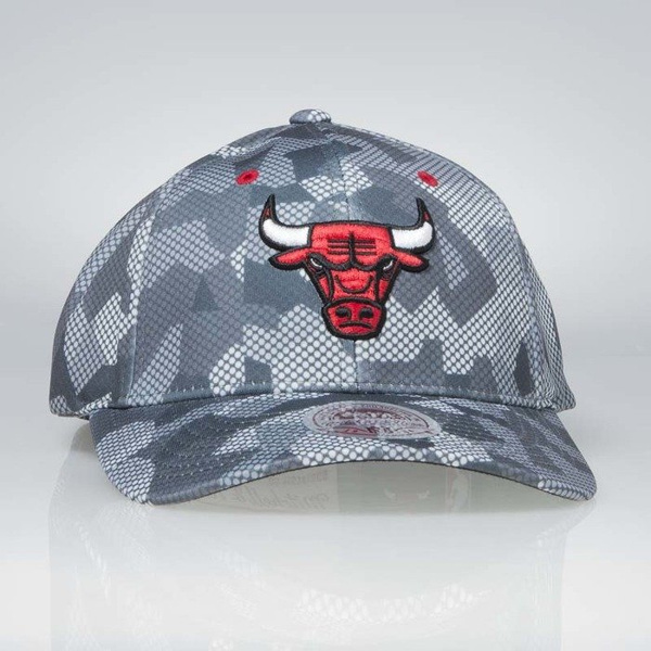 Czapka Mitchell & Ness flexfit slouch Chicago Bulls grey Carbon Camo